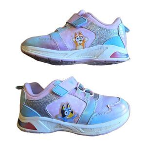 Bluey & Bingo Toddler Girl Size 13 Light Up Sneaker, Easy Fasten, School